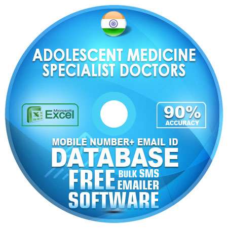 Indian Adolescent Medicine Specialist Doctors email and mobile number database free download