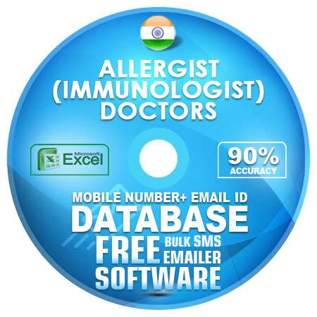 Indian Allergist (Immunologist) Doctors email and mobile number database free download