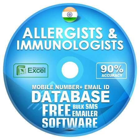 Indian Allergists & Immunologists email and mobile number database free download