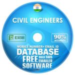 Indian Civil Engineers email and mobile number database free download