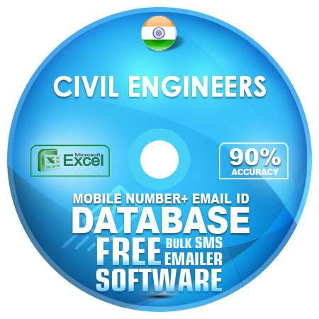 Indian Civil Engineers email and mobile number database free download