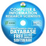 Indian Computer & Information Research Scientists email and mobile number database free download