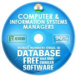 Indian Computer & Information Systems Managers email and mobile number database free download