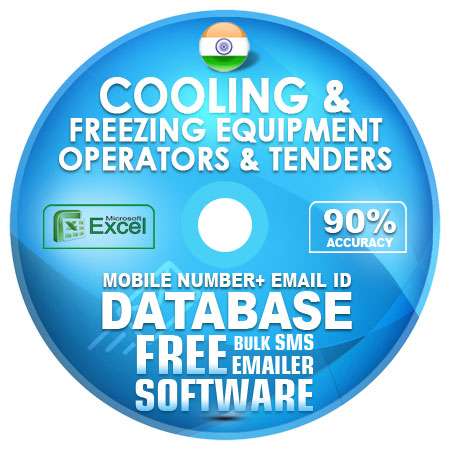Indian Cooling & Freezing Equipment Operators & Tenders email and mobile number database free download