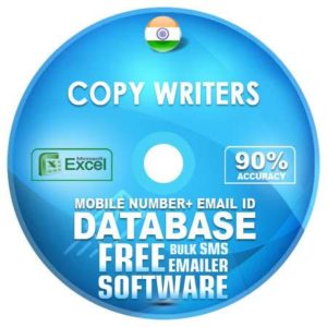 Indian Copy Writers email and mobile number database free download