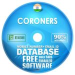Indian Coroners email and mobile number database free download