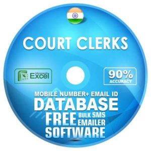 Indian Court Clerks email and mobile number database free download