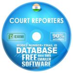 Indian Court Reporters email and mobile number database free download