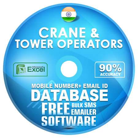 Indian Crane & Tower Operators email and mobile number database free download