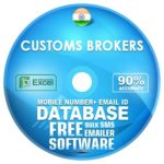 Indian Customs Brokers email and mobile number database free download