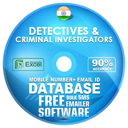 Indian Detectives & Criminal Investigators email and mobile number database free download