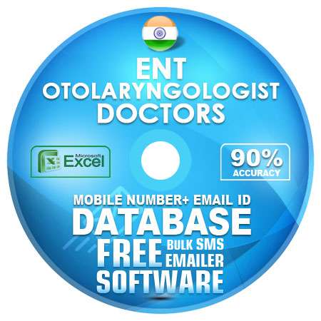 Indian ENT Otolaryngologist Doctors email and mobile number database free download