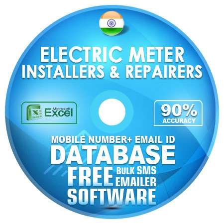 Indian Electric Meter Installers & Repairerss email and mobile number database free download