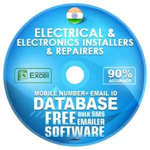 Indian Electrical & Electronics Installers & Repairerss email and mobile number database free download
