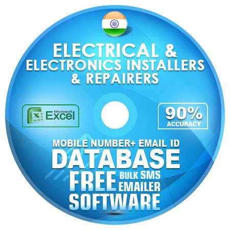Indian Electrical & Electronics Installers & Repairerss email and mobile number database free download