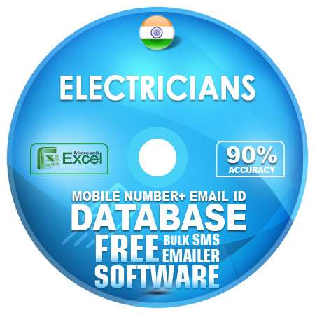 Indian Electricianss email and mobile number database free download