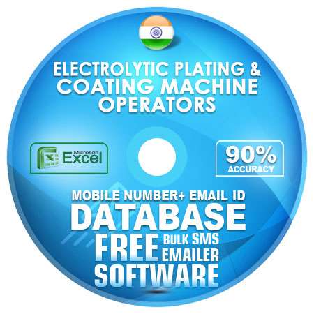 Indian Electrolytic Plating & Coating Machine Operatorss email and mobile number database free download