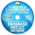 Indian Forestry & Conservation Science Teachers email and mobile number database free download
