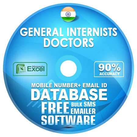 Indian General Internists Doctors email and mobile number database free download