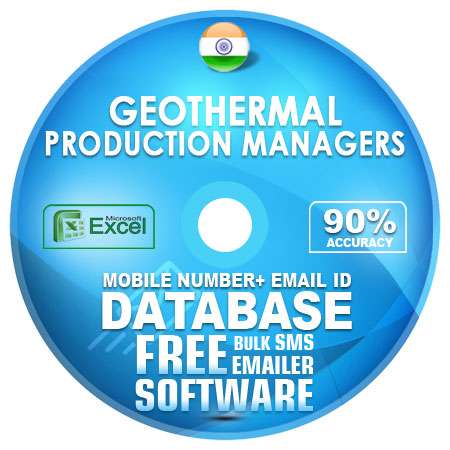 Indian Geothermal Production Managers email and mobile number database free download