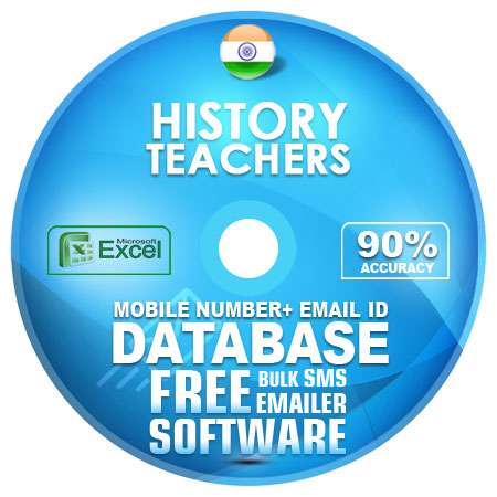 Indian History Teachers email and mobile number database free download