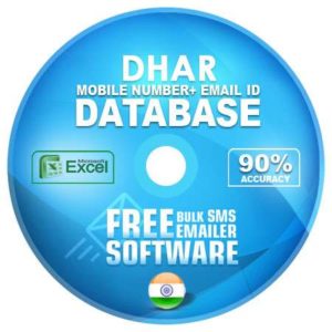 Dhar District email and mobile number database free download