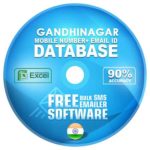 Gandhinagar District email and mobile number database free download