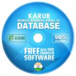 Karur District  email and mobile number database free download