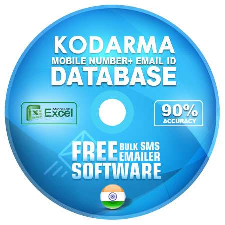 Kodarma District email and mobile number database free download
