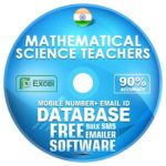 Indian Mathematical Science Teachers email and mobile number database free download