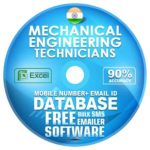 Indian Mechanical Engineering Technicians email and mobile number database free download