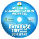 Indian Media & Communication Workers email and mobile number database free download