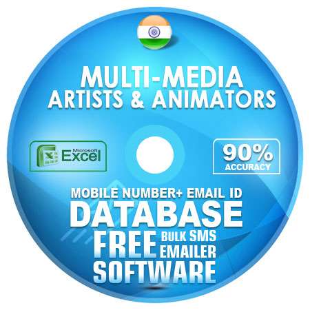 Indian Multi-Media Artists & Animators email and mobile number database free download