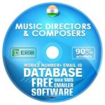Indian Music Directors  & Composers email and mobile number database free download