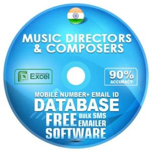 Indian Music Directors & Composers email and mobile number database free download
