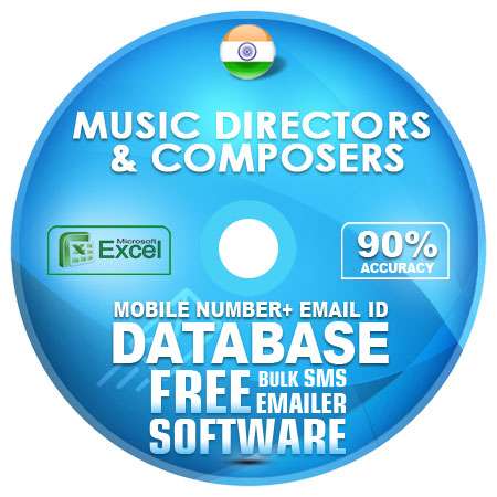 Indian Music Directors & Composers email and mobile number database free download