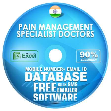 Indian Pain Management Specialist Doctors email and mobile number database free download