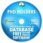 Indian Phd Holders email and mobile number database free download