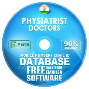 Indian Physiatrist Doctors email and mobile number database free download
