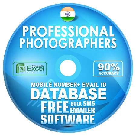 Indian Professional Photographerss email and mobile number database free download