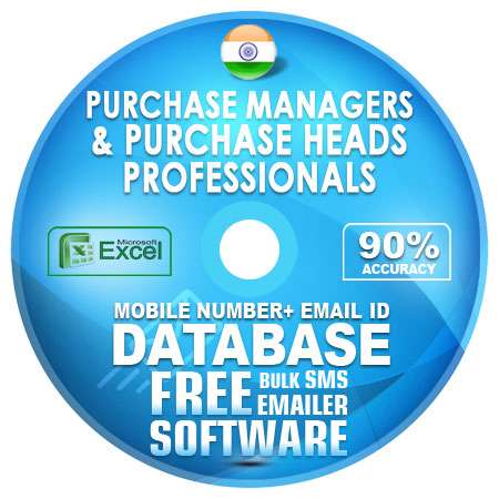 indian Purchase Managers & Purchase Heads Professionalss email and mobile number database free download