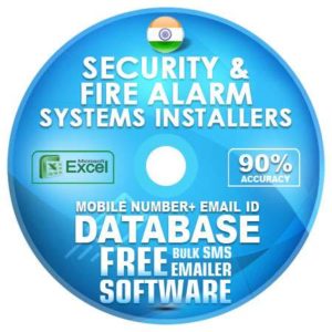 Indian Security & Fire Alarm Systems Installers email and mobile number database free download