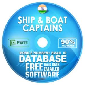 Indian Ship & Boat Captains email and mobile number database free download