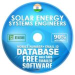 Indian Solar Energy Systems Engineers  email and mobile number database free download