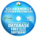 Indian Solar Energy Systems Engineers email and mobile number database free download