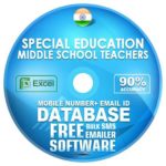 Indian Special Education Middle School Teachers email and mobile number database free download