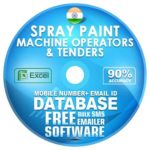 Indian Spray Paint Machine Operators & Tenders  email and mobile number database free download