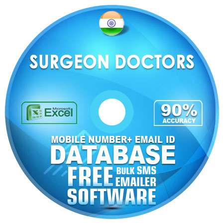 Indian Surgeon Doctors email and mobile number database free download