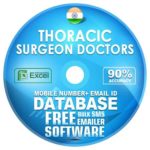 Indian Thoracic Surgeon Doctors  email and mobile number database free download