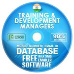 Indian Training & Development Managers email and mobile number database free download